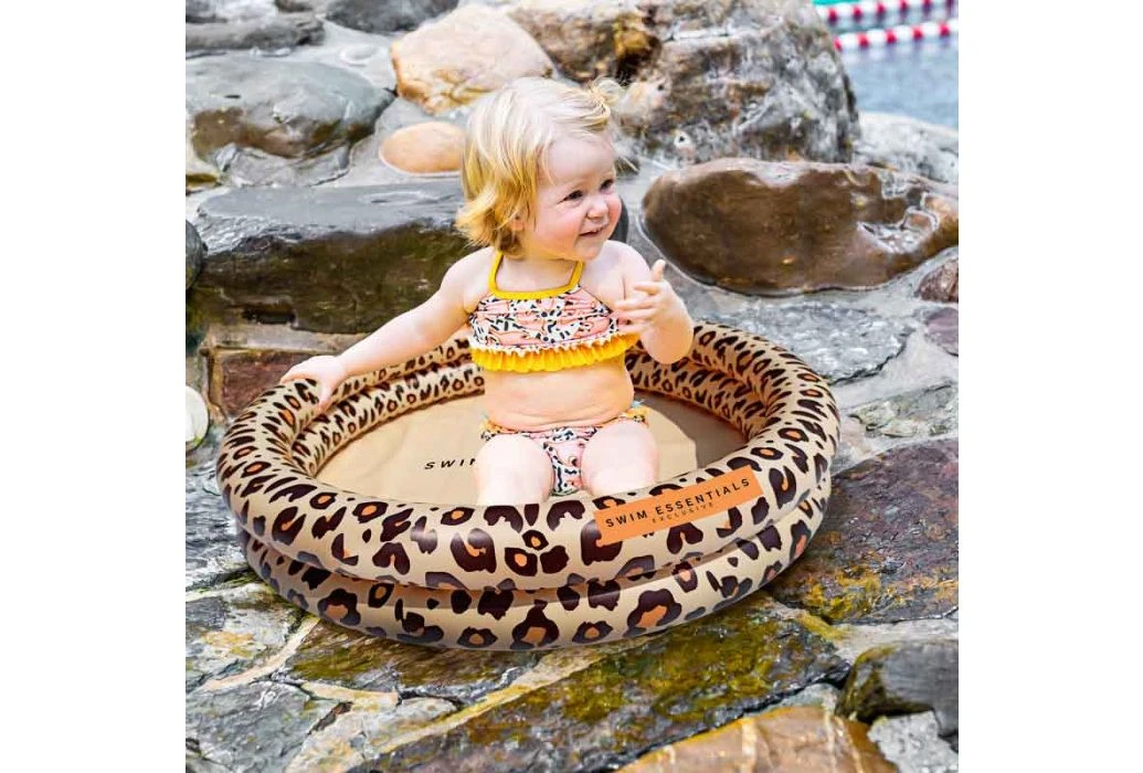 Swim Essentials Baby Zwembad Ø60 Cm | Beige Panterprint 4 Swim Essentials Baby Zwembad Ø60 Cm | Beige Panterprint - Afbeelding 2