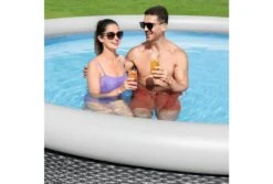 Bestway Fast Set Rotan Zwembad | Ø 457 X 84 Cm -Zwembad Verkoop bestway fast set rotan mensen 2 1