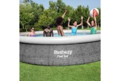 Bestway Fast Set Rotan Zwembad | Ø 457 X 84 Cm -Zwembad Verkoop bestway fast set rotan mensen 1