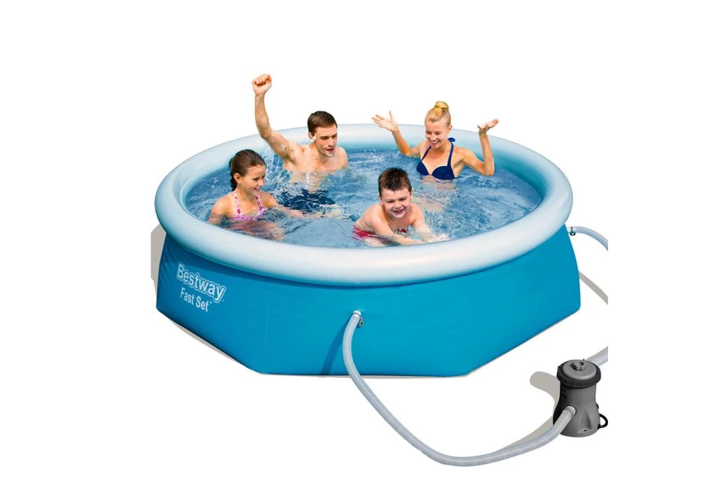 Bestway Fast Set Zwembad | Ø 244 X 61 Cm 4 Bestway Fast Set Zwembad | Ø 244 X 61 Cm - Afbeelding 2