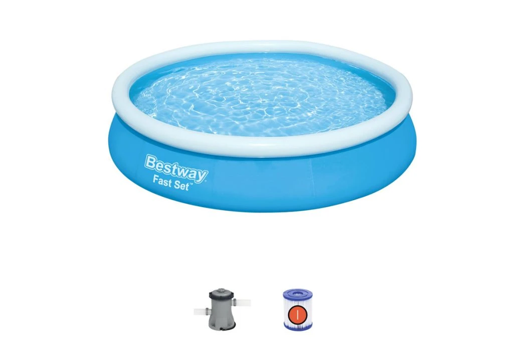 Bestway Fast Set Zwembad | Ø 366 X 76 Cm 4 Bestway Fast Set Zwembad | Ø 366 X 76 Cm - Afbeelding 2