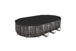 Bestway Power Steel Wood Zwembad | 610 X 366 X 122 Cm -Zwembad Verkoop bestway power steel rotan zwembad 610 x 366 x 122 cover