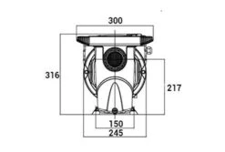 DAB Zwembadpomp E-Swim 150 M -Zwembad Verkoop dab e swim energiezuinige zwembadpomp afmetingen
