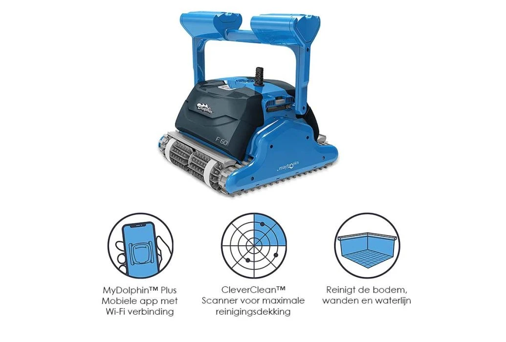 Dolphin Zwembadrobot F60 4 Dolphin Zwembadrobot F60 - Afbeelding 2