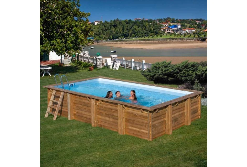 GRE Gré Houten Zwembad Loire | 620 X 420 X 133 Cm 4 GRE Gré Houten Zwembad Loire | 620 X 420 X 133 Cm - Afbeelding 2