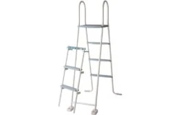 GRE Gré Stalenwand Zwembad Rond Kea | Ø 460 X 120 Cm -Zwembad Verkoop gre trap metalen zwembad