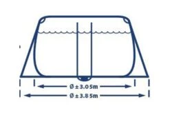 Intex Prism Frame Zwembad | 610 X 305 X 122cm Complete Set -Zwembad Verkoop intex 610 x 305 x 122cm inhoud breed