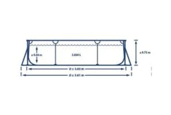 Intex Zwembad Metal Frame | 300 X 200 X 75cm -Zwembad Verkoop intex afmetingen