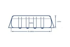 Intex Prism Frame Zwembad | 488 X 244 X 107cm Complete Set -Zwembad Verkoop intex prism frame zwembad 488 x 244 x 107cm complete set lengte
