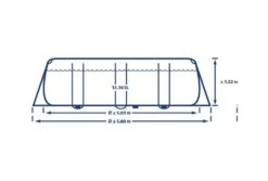 Intex Prism Frame Zwembad | 503 X 274 X 122cm Complete Set -Zwembad Verkoop intex prism frame zwembad 503 x 274 x 122cm lengte
