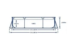 Intex Zwembad Metal Frame | 220 X 150 X 60cm -Zwembad Verkoop intex zwembad metal frame 220 x 150 x 60cm afmetingen breed