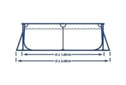 Intex Zwembad Metal Frame | 260 X 160 X 65cm -Zwembad Verkoop intex zwembad metal frame 260 x 165 x 65cm afmeting