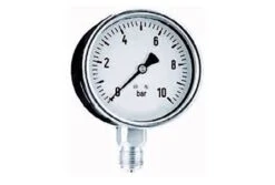 Splash-X Manometer Ø63mm Kunststof 1/4" Onderaansluiting Bereik 0-2,5 Bar