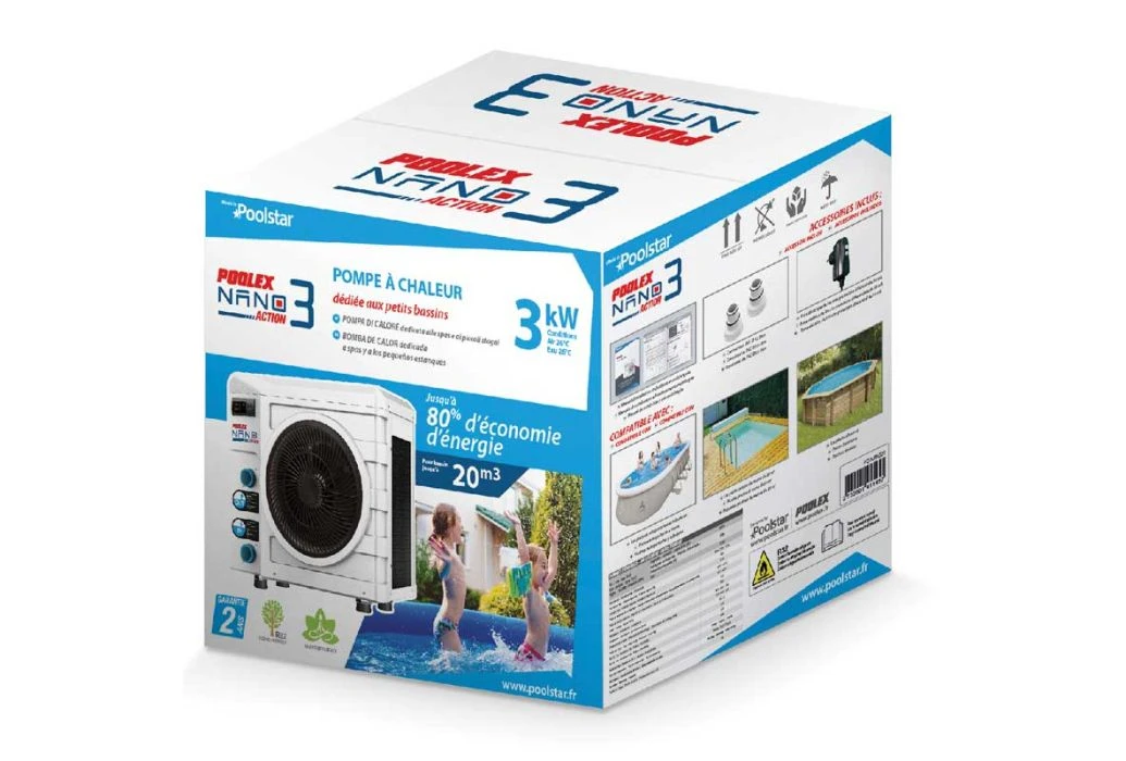 Poolex Nano Action Warmtepomp | 3 KW 5 Poolex Nano Action Warmtepomp | 3 KW - Afbeelding 3